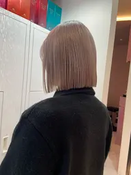 前髪カット➕ブリーチ➕カラー➕Aujuaトリートメント