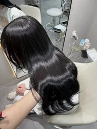 【🖤暗髪カラーしたい方🖤】ワンカラー＋4stepトリートメント付💍✨️ブルーブラック/ダークグレージュ..