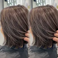 【ボブ限定】　カット＋🌊ハイライト🌊＋カラー✨