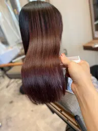 髪質改善カラー × リンゴ幹細胞トリートメント × 整えカット
