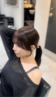 【人気No.3✨】前髪・顔まわり特化カット+透明感カラー+Aujua超音波TR《小顔効果◎/後れ毛/ロング料金なし》