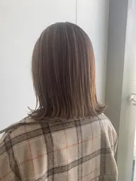 似合わせカット＋つや透明感カラー＋1stepトリートメント¥8500