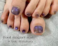 《Foot》【オフなし】うる艶マグネットorフラッシュネイル💖ソフトジェルオフ1本￥110