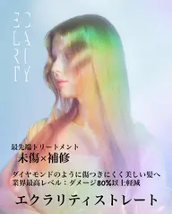 カット+【エクラリティ縮毛矯正】+最新エクラリティトリートメント