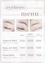 🤍美眉デザイン🤍アイブロウワックス脱毛　4500​〜​