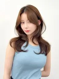 【❣️土日祝新規限定❣️】カット➕カラー➕韓国式ツヤトリートメント➕韓国風巻き髪当日予約🙆‍♀️