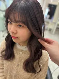 【平日限定特別価格】🌼前髪カット＋前髪パーマ🌼雨にも負けないコテで巻いたような前髪パーマ✨️毎日のスタイリングが楽に