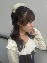 【お出かけ前に】カット+ジュエリーカラー+シンプルアレンジ 👒