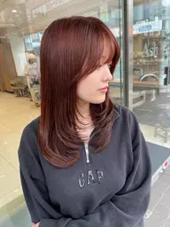 【人気👑No.1】韓国風レイヤーカット🇰🇷顔周りレイヤーが可愛すぎ✨