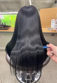 カット➕艶髪ストレート(酸性縮毛矯正) ➕ケアカラー【縮毛矯正】