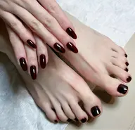 Hand+Foot🉐ワンカラー、フラッシュ、マグネットネイル(オフなし)