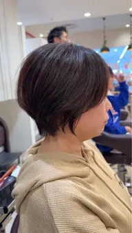 【ツヤ・血色感UP✨】暖色カラー ＋似合わせカット