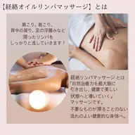 背面オイルリンパマッサージ