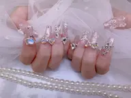 アクリルスカルプオフ ¥ 3300* 3,300ストーン埋めつくし、ピクシーネイル、3D、大パーツオフ別途一本