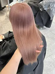 🐈‍⬛ダブルカラー(ケアブリーチリタッチ)➕透明感カラー➕トリートメント🐈‍⬛✨