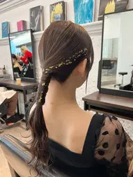 🌈結婚式お呼ばれヘアセット🌈無料で金箔を付ける特典付き✨