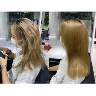 【ダメージ毛もツヤツヤに✧*｡】酸性縮毛矯正＋髪質改善パールプラチナトリートメント✨️✨️✨️