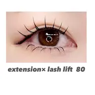 【最新技術★エクパーマ】まつげパーマ×フラットラッシュ80本♡オフ込み