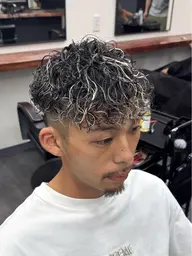 【メンズ限定】【minimo限定✨】カット・メッシュキャップハイライト・カラー・パーマ