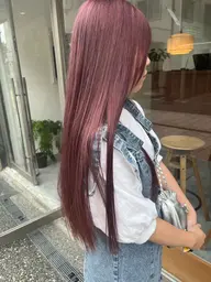 【暖色カラー🍊🍒】艶カラー＋前処理トリートメント