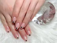 ✨🩵【オフなし】ワンカラーorラメグラ＋ストーンパーツ10粒🩵✨