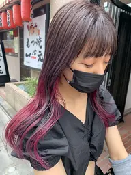 カット+ケアブリーチインナーカラー+ダブルカラー+5stepトキオTR