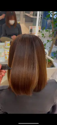 カット+髪質改善ストレート【ブリーチ•ハイダメージの方はコチラ👀】