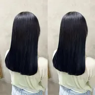 【💙黒髪でも透明感!ブルーブラックにしたい方はこちら💙】カラー+カット+集中補修トリートメント