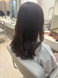 全頭ワンカラー+コテ巻きorストレートスタイリング𓂃🫧‪