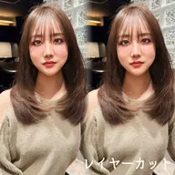 全体カット＋髪質改善スチームトリートメント🤍✨「コテ巻き仕上げorストレート仕上げ💍」