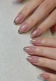 【ハンド】ガラスフレンチ or 氷ネイル¥5980 【初回ジェルオフ無料ケア込み】