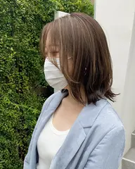 【 💫立体感と透明感up💫 】カット + ハイライト(ブリーチ込み) + 透明感カラー