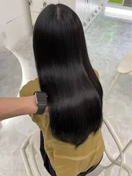 【土日祝限定🫶】🇰🇷🫧透明感カラー🫧＋2stepトリートメント＋コテ巻き仕上げ🇰🇷