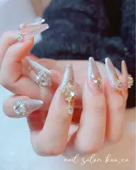 【オフなし】長さだし10本and蝶、リボン、ジュエリーなどパーツ載せ放題♡マグネット、フラッシュへ変更サービス