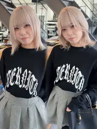 カット＋ブリーチ＋カラー