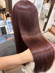 【暖色&透明感カラー🎀】エドルカラー+カット+プラチナトリートメント
