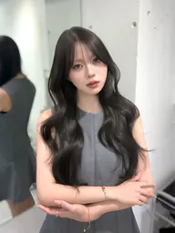 【🤍艶髪人気メニュー🤍】カット+プレミアムケアカラー（前処理＋美容液成分配合カラー剤+トリートメント付き）