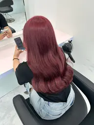 🥇人気No.1メニュー🥇ブリーチなしダブルカラー🌈+韓国風コテ巻き