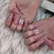 ◈スカルプ(長さだし) ワンカラー・ラメグラ◈パーツ付き