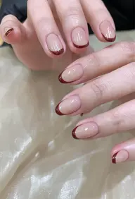 自爪ハンドネイル(フレンチ)