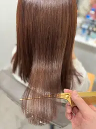 【及川限定メニュー】髪質改善カラー＋髪質改善トリートメント※撮影協力者限定（ブリーチ毛＋¥5,000）