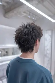 【当日予約🉑】スパイキーショート+ソフトツイストパーマ ¥12000