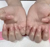 (オフ代別途)スカルプチュアネイル 長さ出し シンプルワンカラー