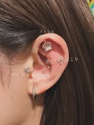 【5粒ずつ】耳つぼジュエリー