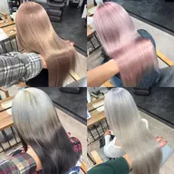 【✨期間限定ミニモSALE✨】ハイブリーチ2回(ケアブリーチ)×韓国風カラー(ミニモ学割)