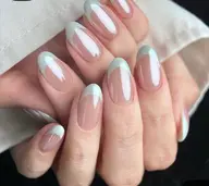 ネイル💜★【オフなし】ジェルネイル“フレンチ（ベースなし）甘皮丁寧ケア込み（土日祝＋1000円）