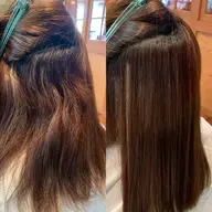 カット+艶髪ストレート