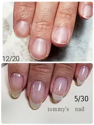 クリアネイル【育ケアネイル；オリジナルネイルオイル付き】