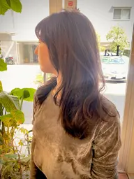 似合わせカット＋イノアオイルカラー＋髪質改善トリートメント