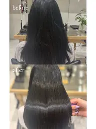 【圧倒的美髪・質感up❕💎】˚✧₊⁎さら艶縮毛矯正全頭⁎⁺˳✧༚＋酸トリートメント